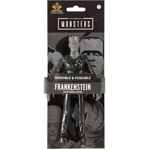 Noble Collection Frankenstein Bendable Figure Black and White Universal Monster